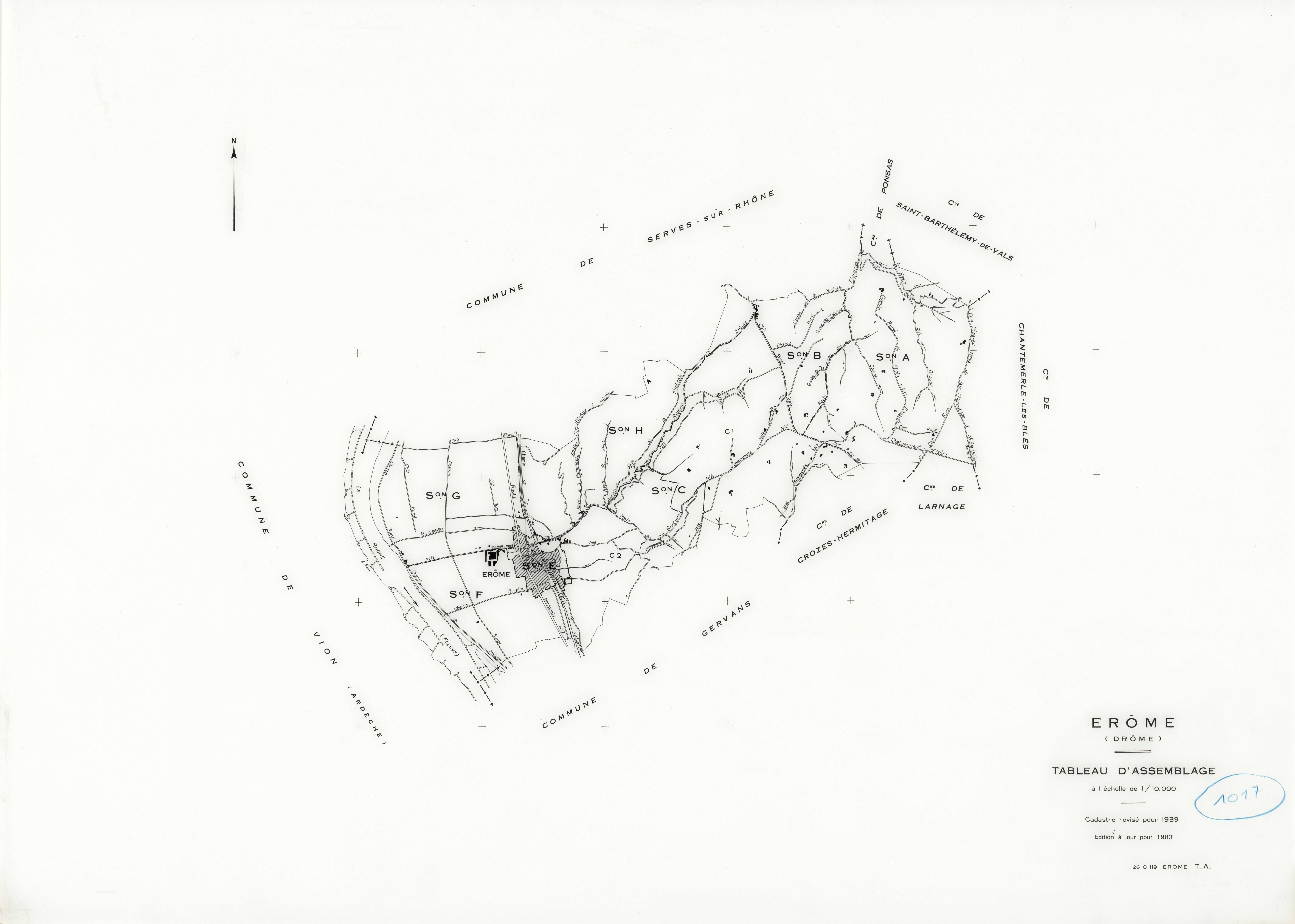 Tableau d'assemblage. 1983.