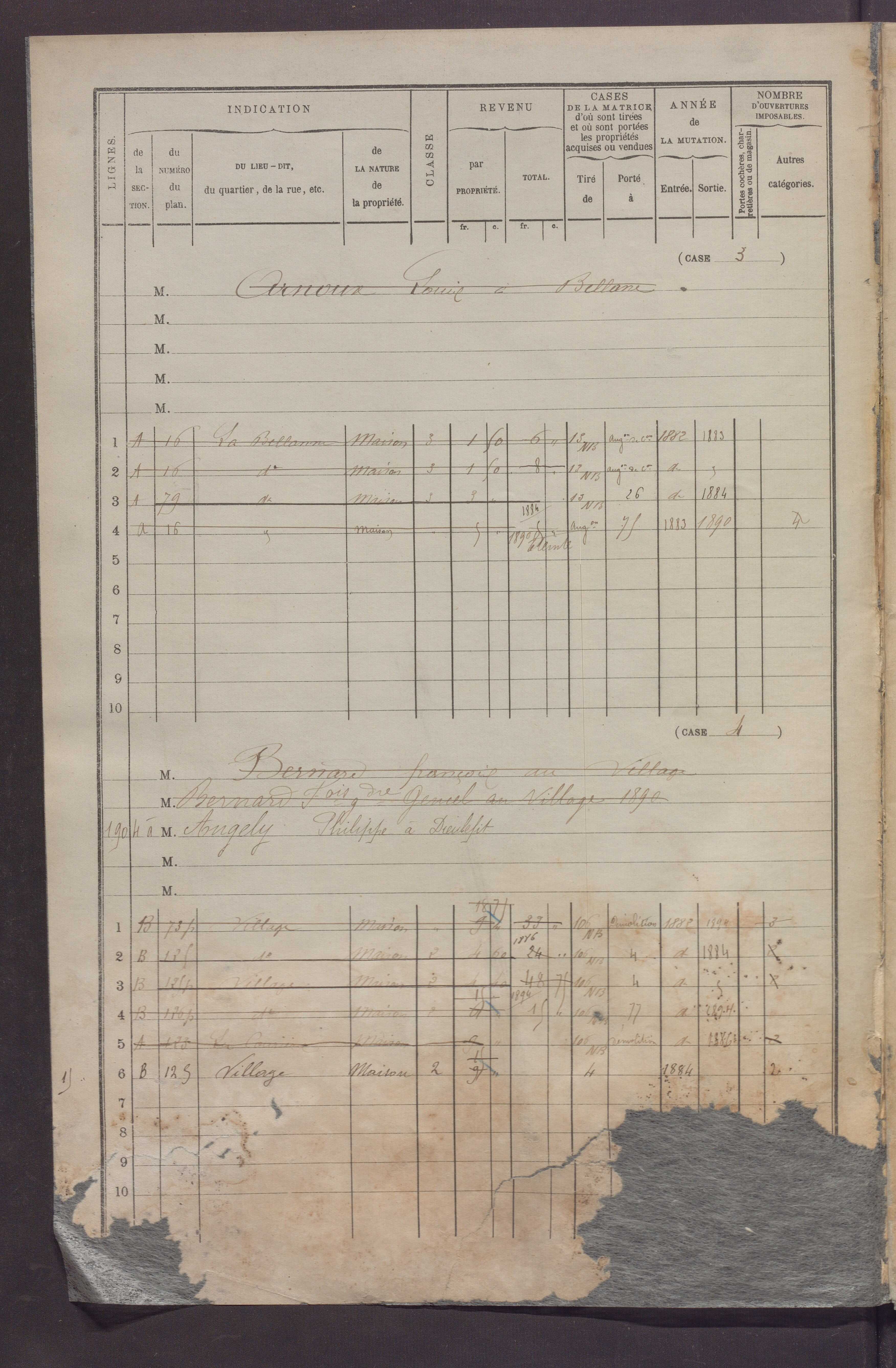 Volume 1 : cases 1-89 (25 janvier 1882).
