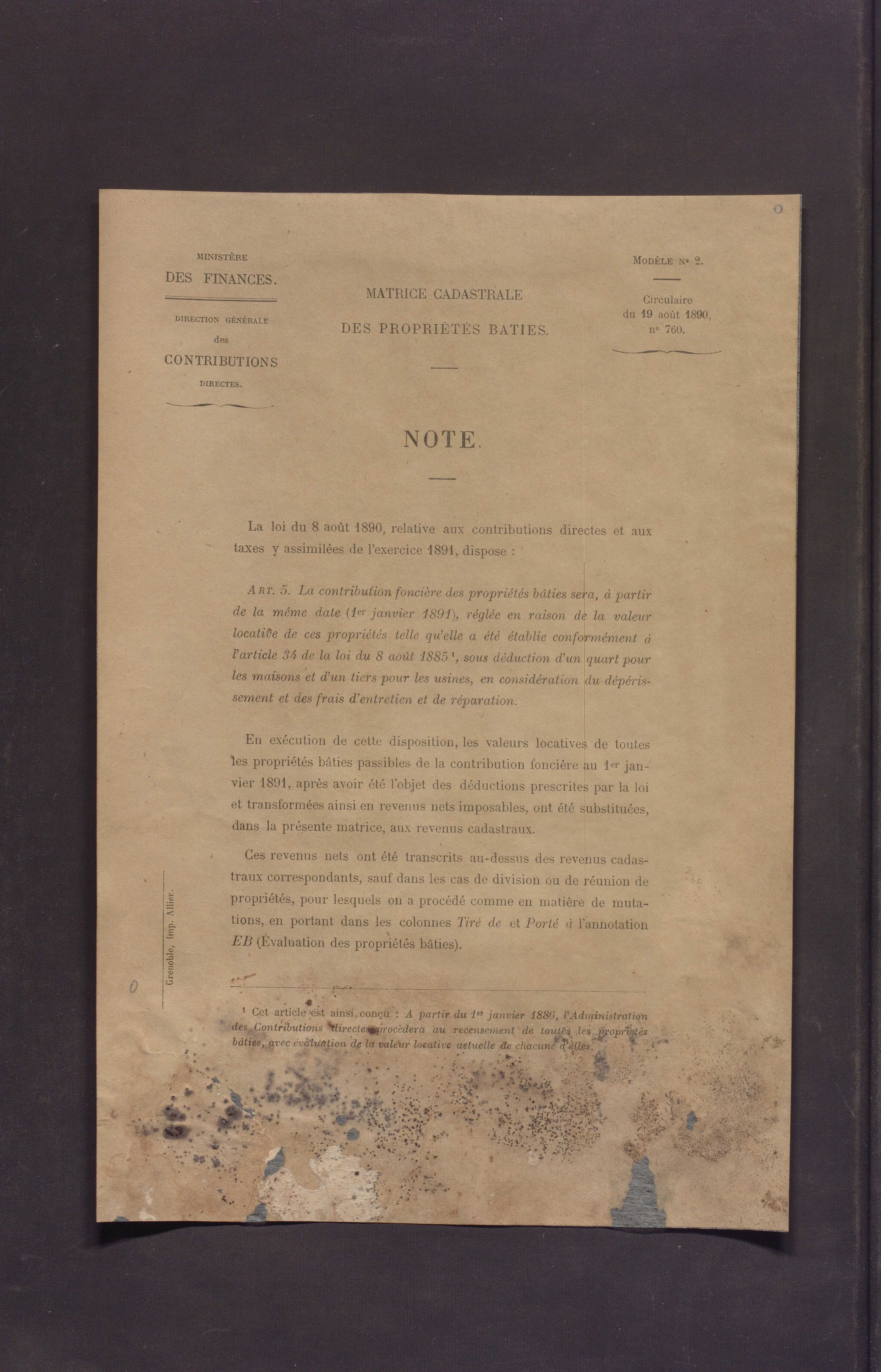 Volume 1 : cases 1-89 (25 janvier 1882).