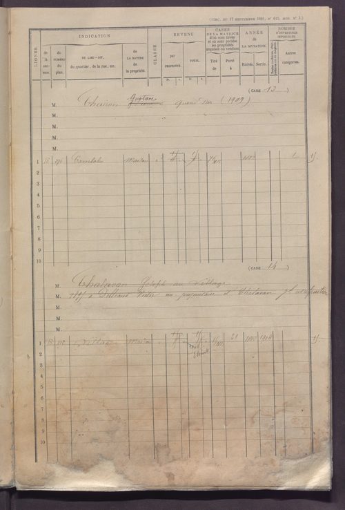 Volume 1 : cases 1-89 (25 janvier 1882).