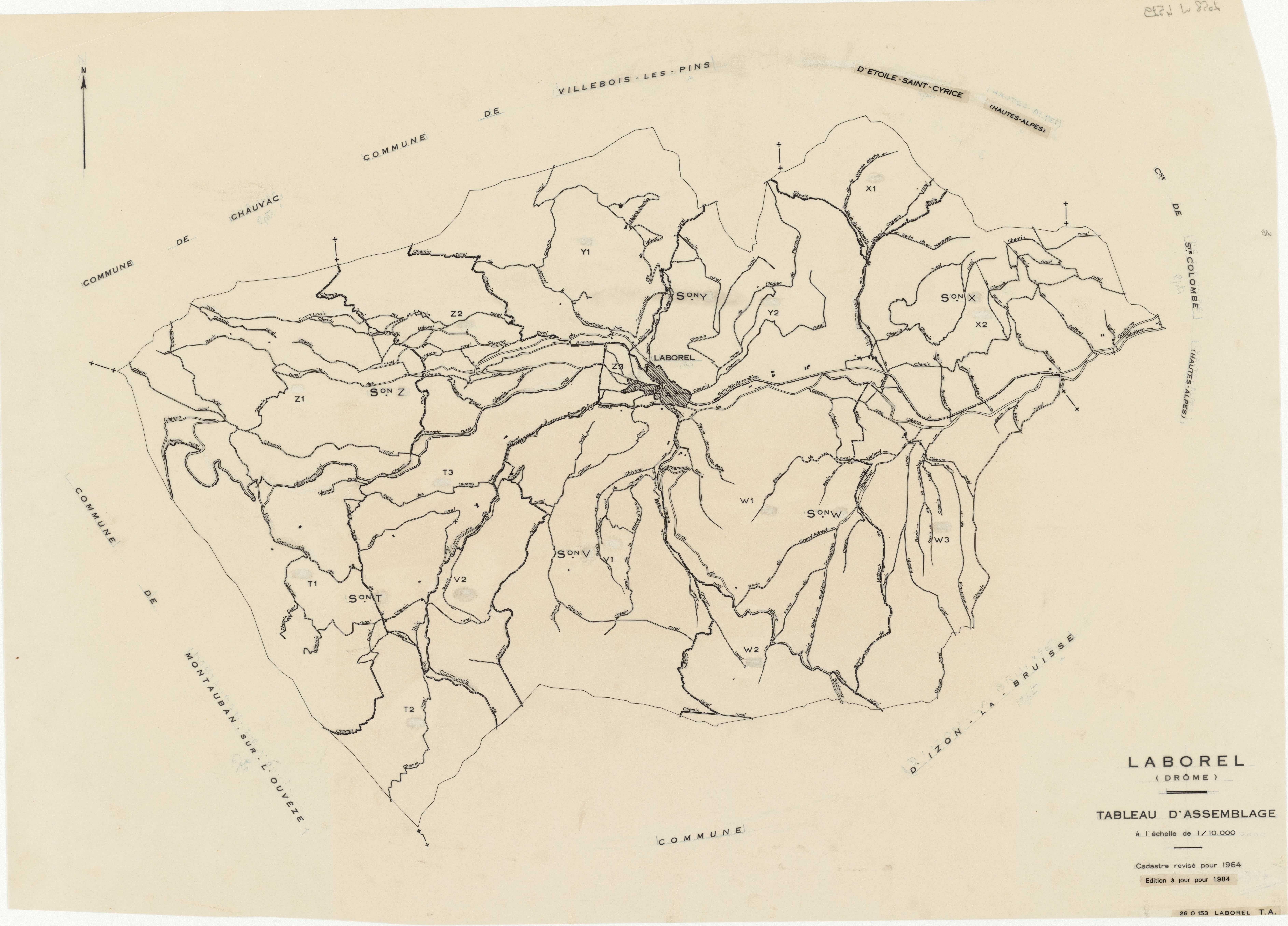 Tableau d'assemblage. 1984.