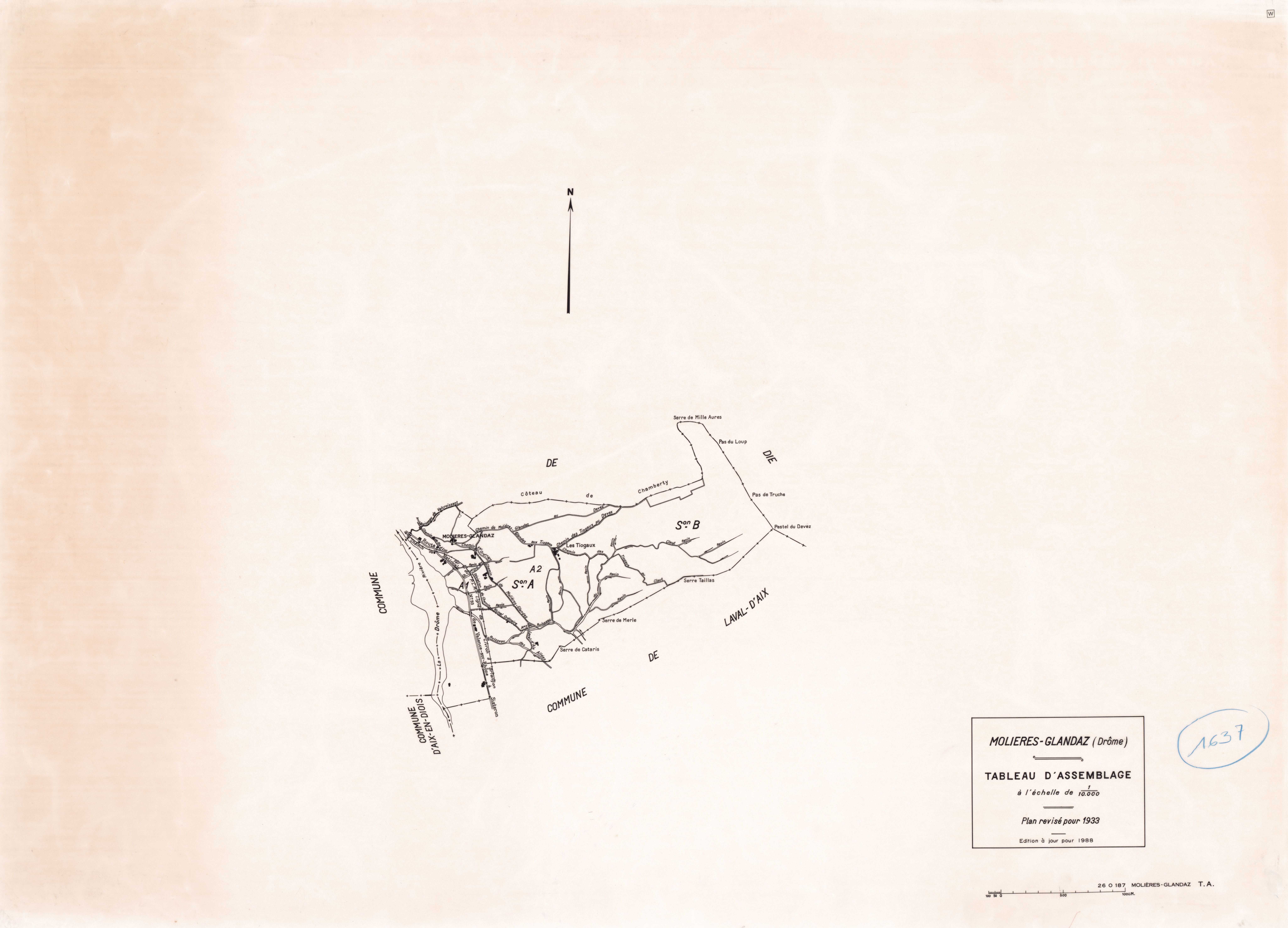 Tableau d'assemblage. 1988.