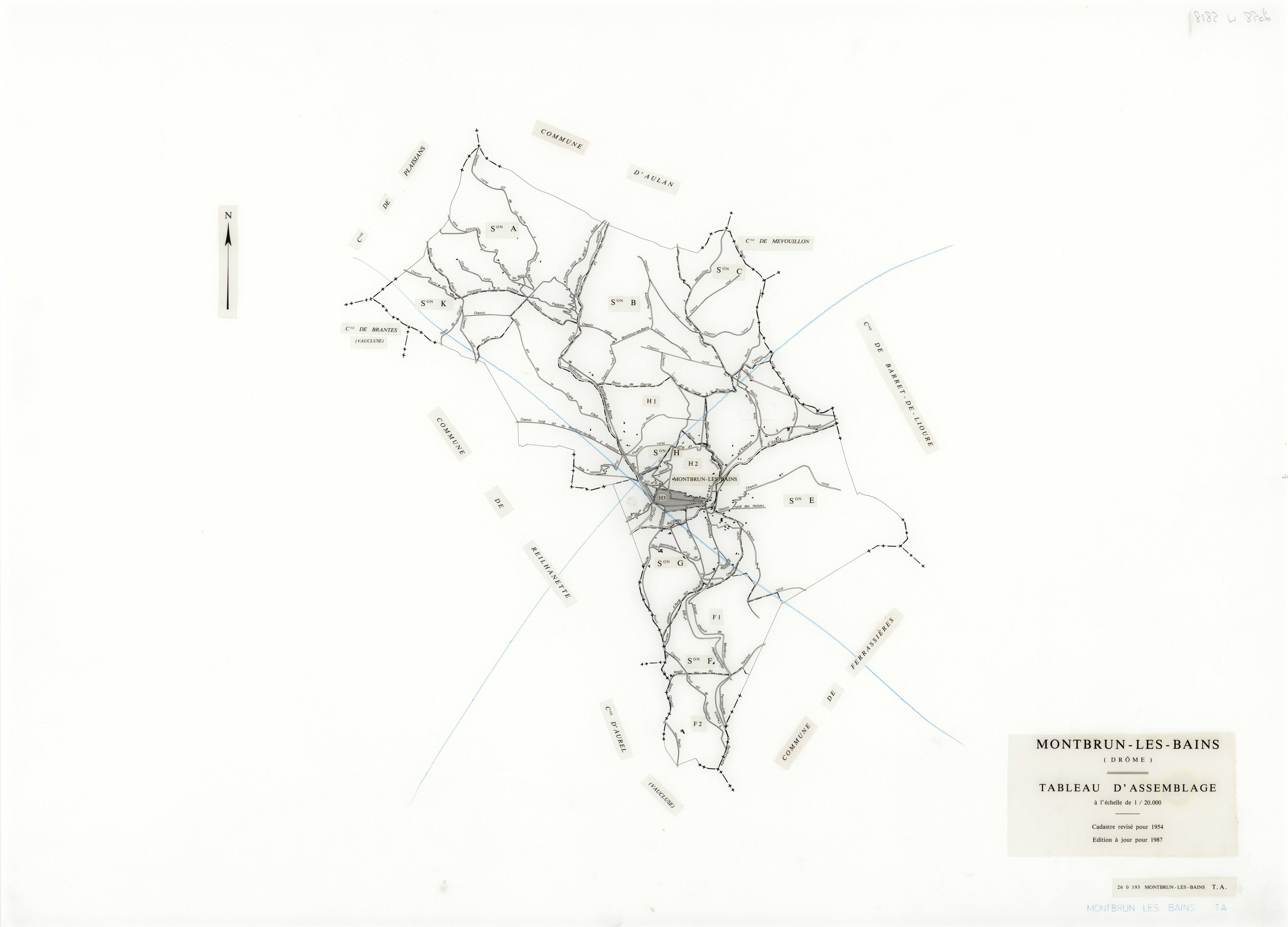 Tableau d'assemblage. 1987.