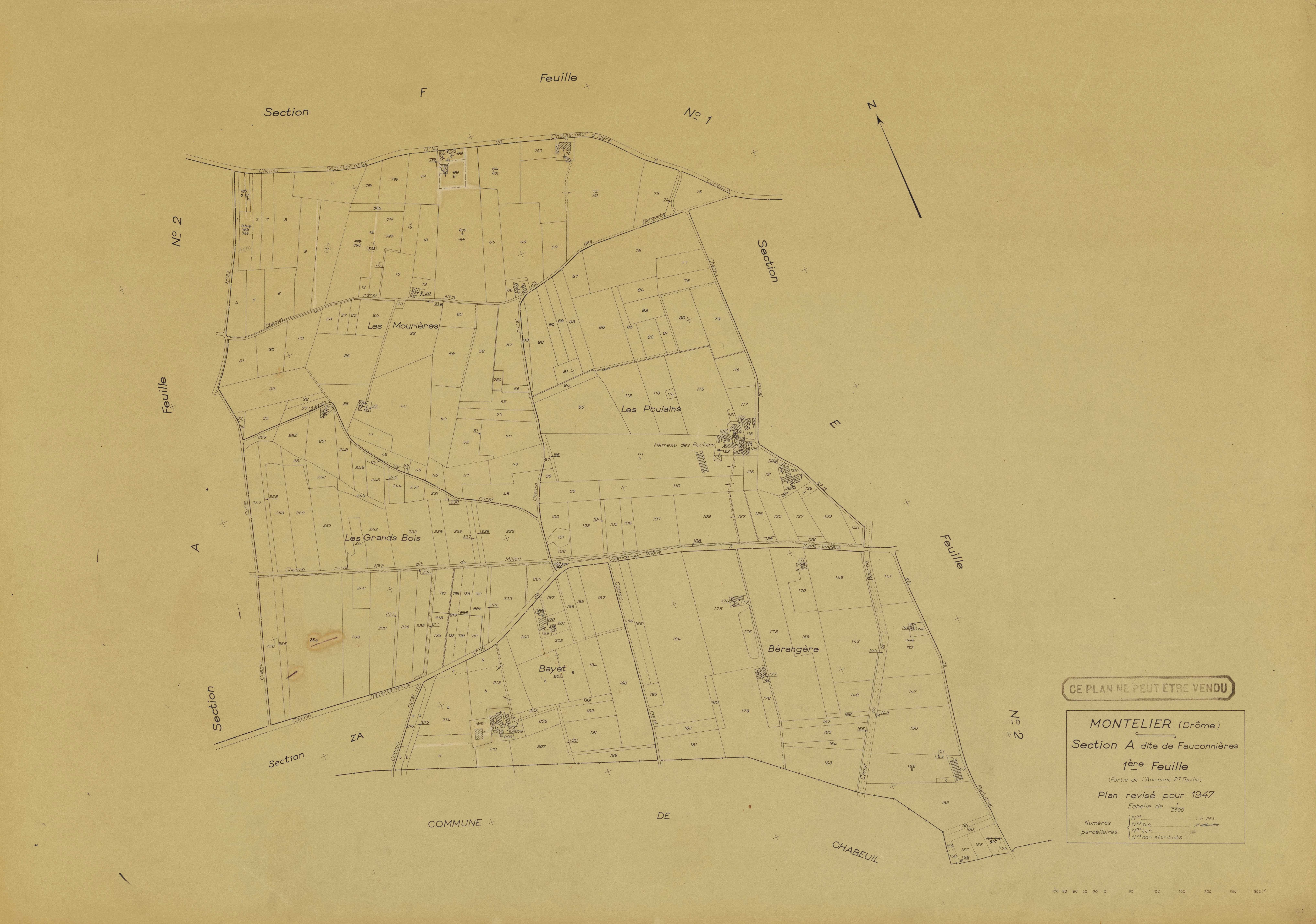 A1, Fauconnières. 1947.