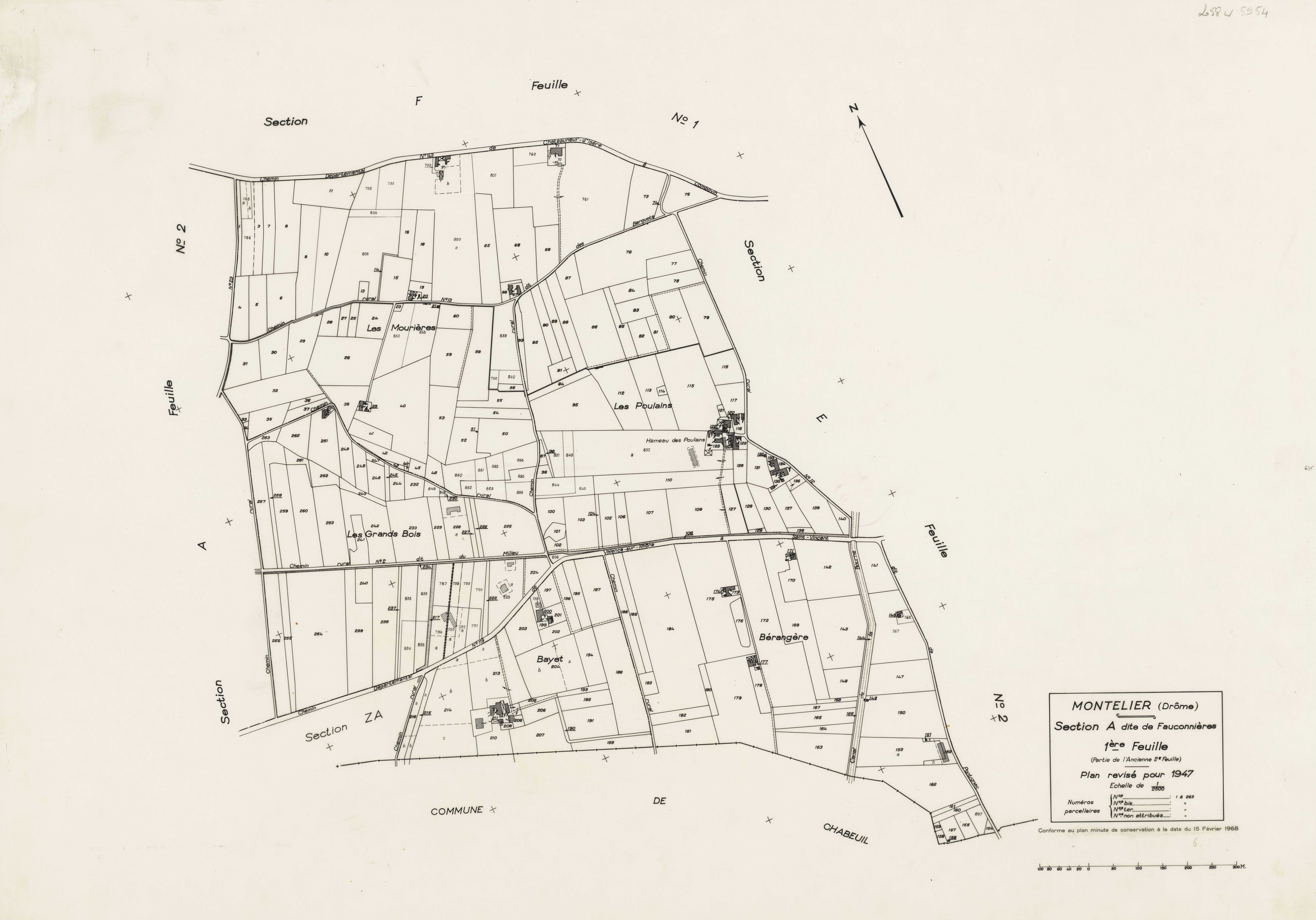 A1, Fauconnières. 1968.