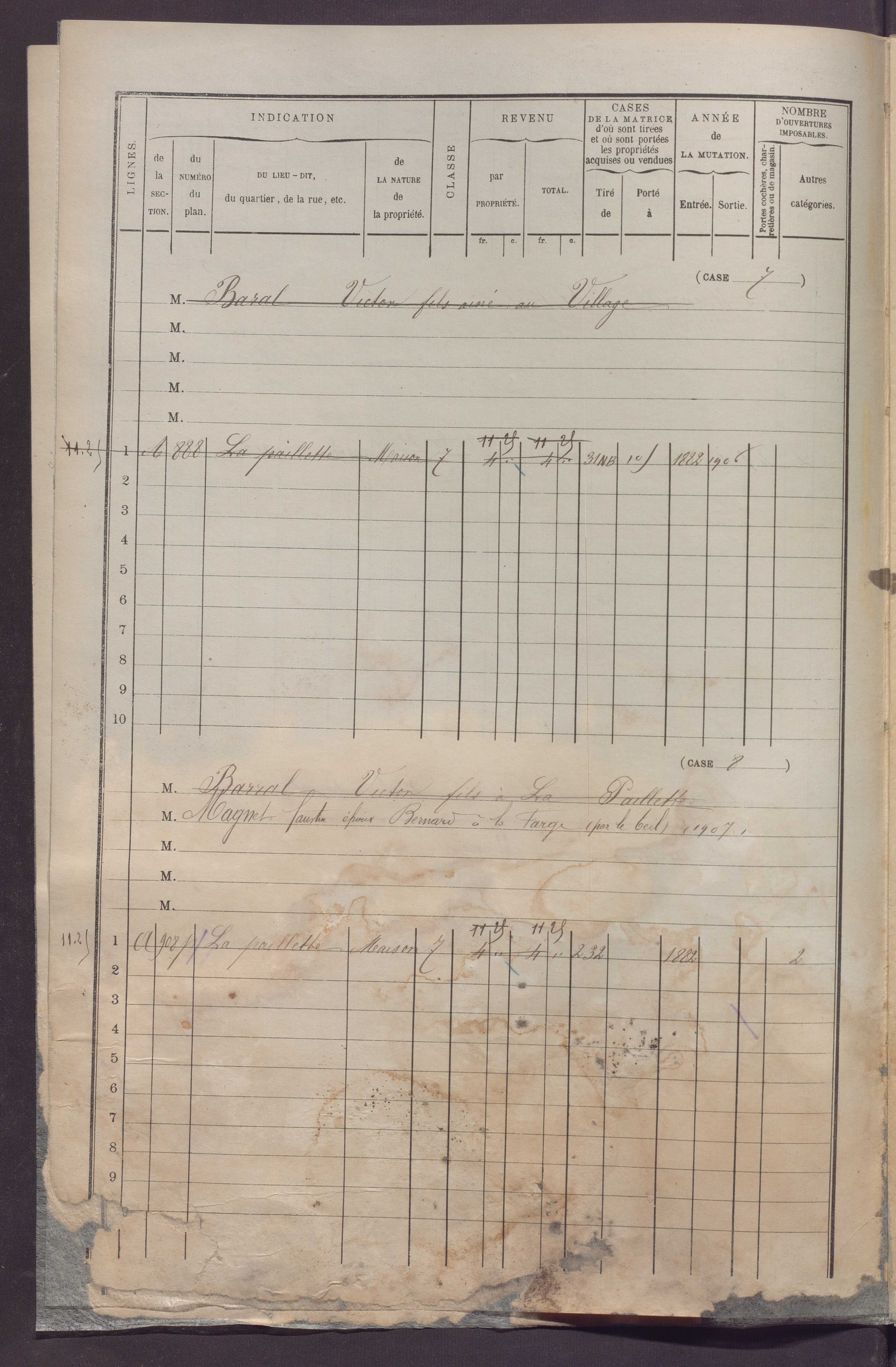 Volume 1 : cases 1-152 (février 1882).