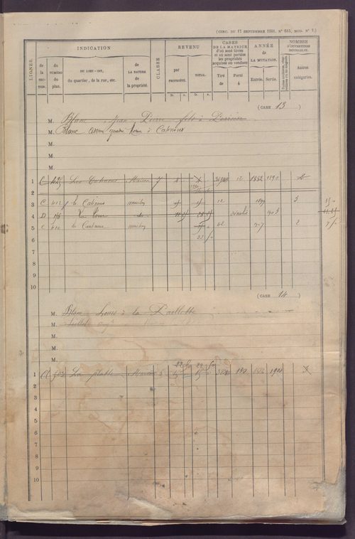 Volume 1 : cases 1-152 (février 1882).