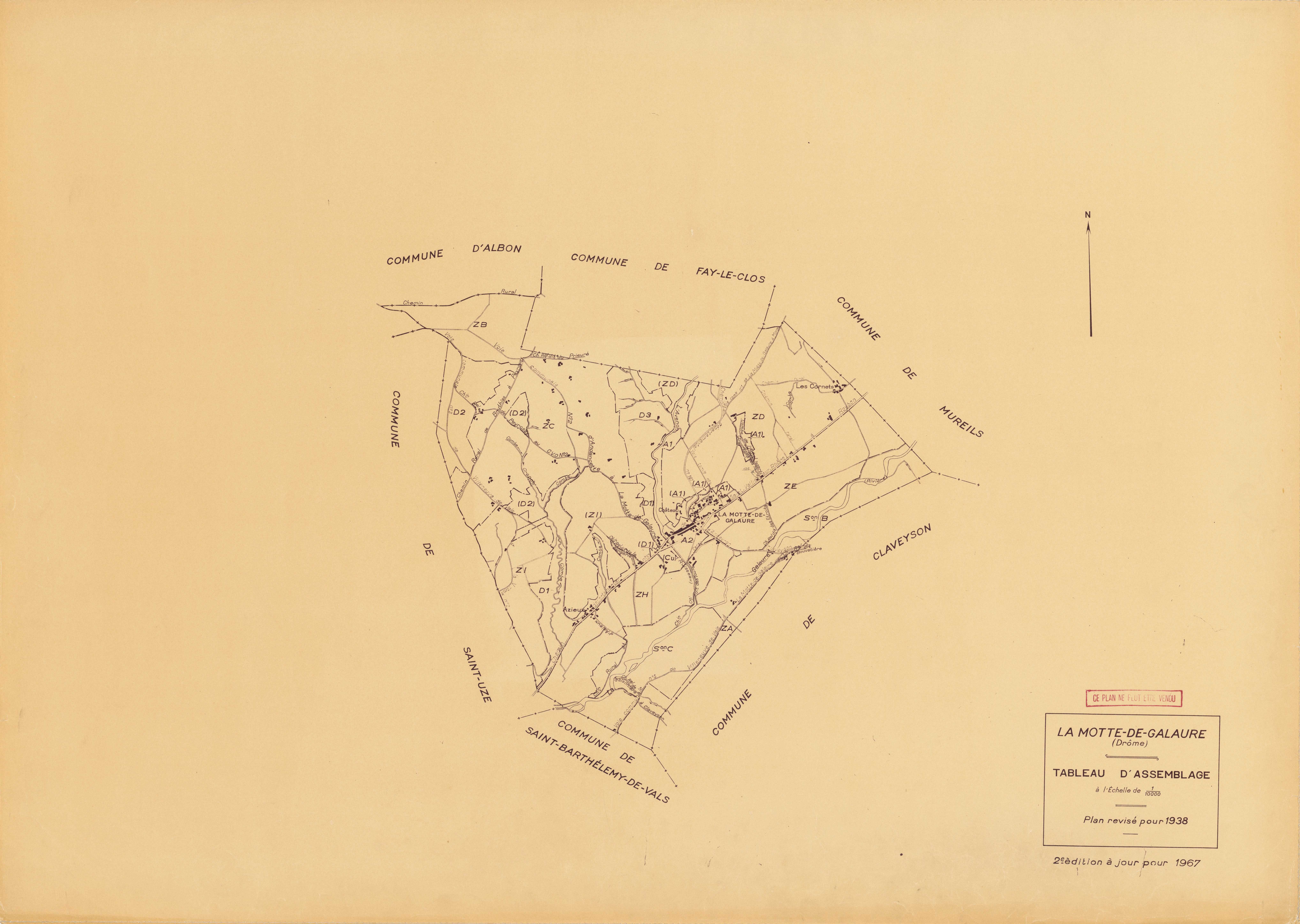 Tableau d'assemblage. 1967.