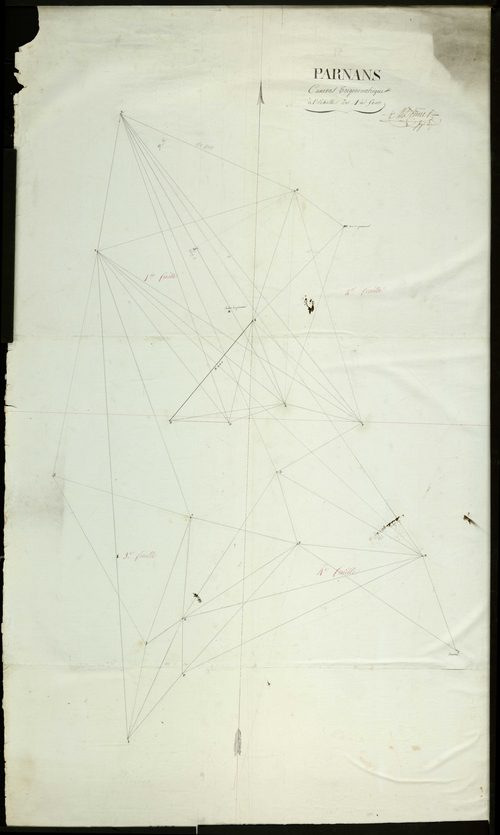 Cadastre par masse de culture. - Canevas trigonométrique.