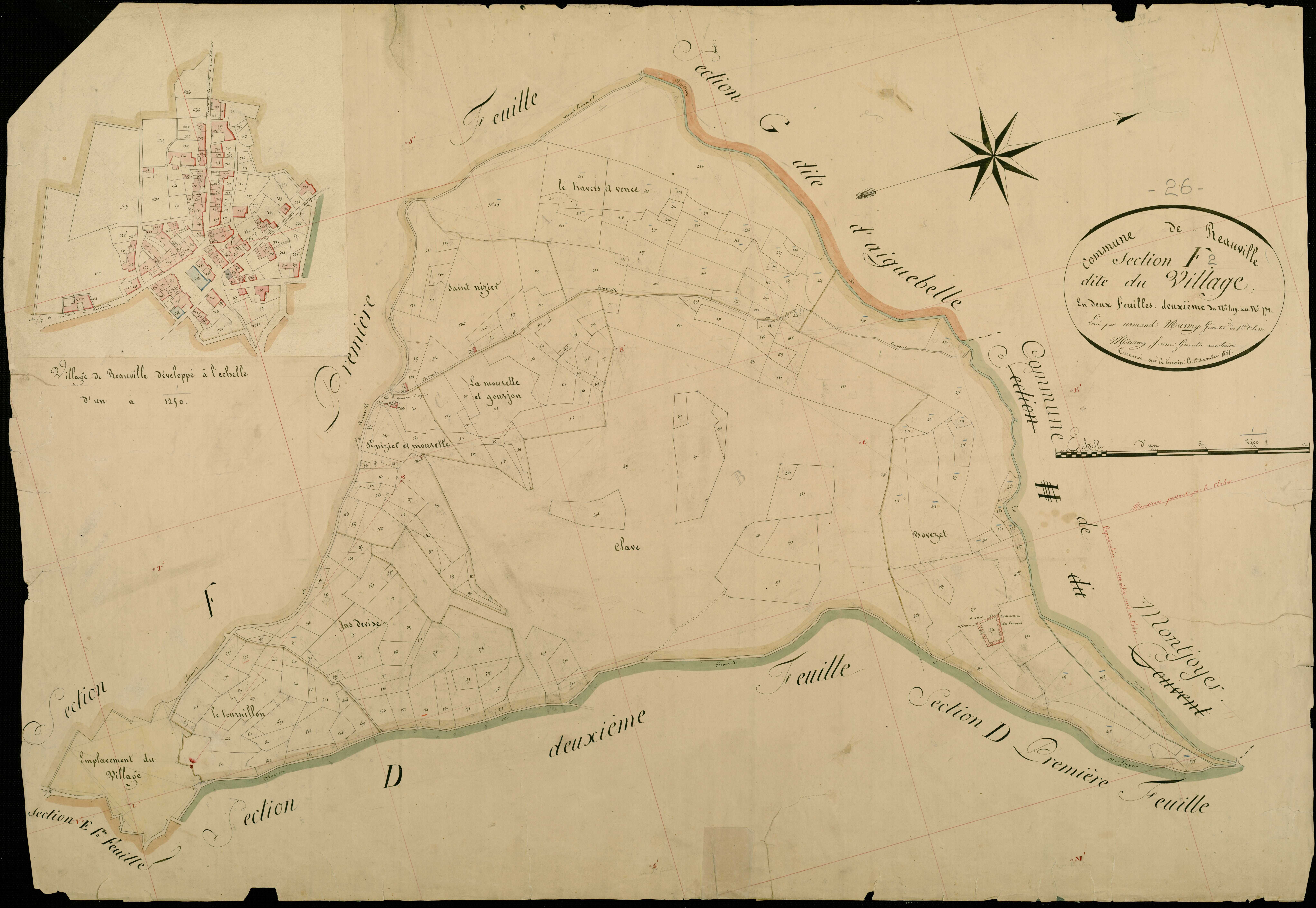 Section F2, Village (le). Village (agrandissement).