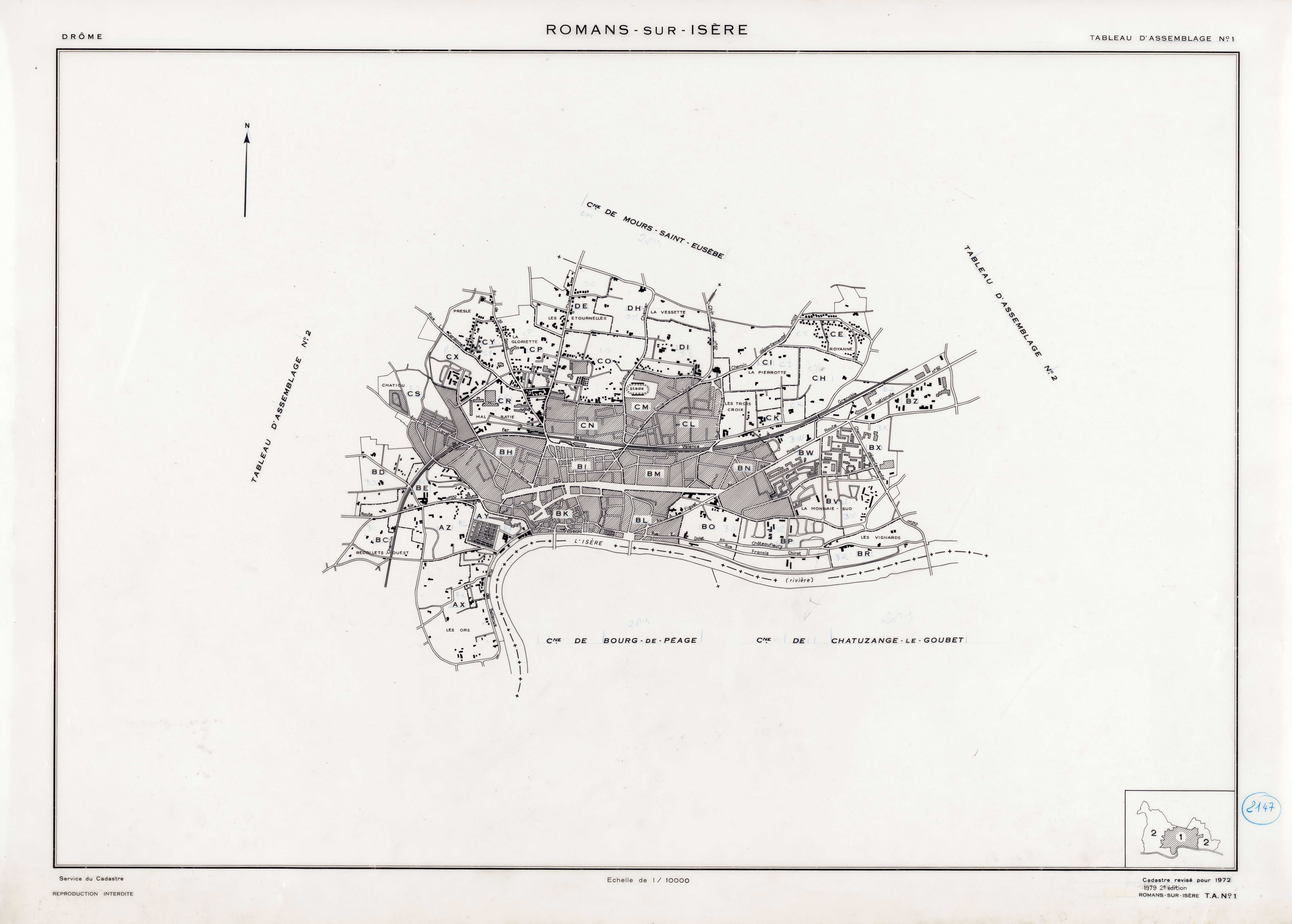 Tableau d'assemblage, feuille 1. 1979.
