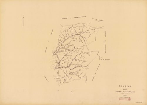 Tableau d'assemblage. 1967.