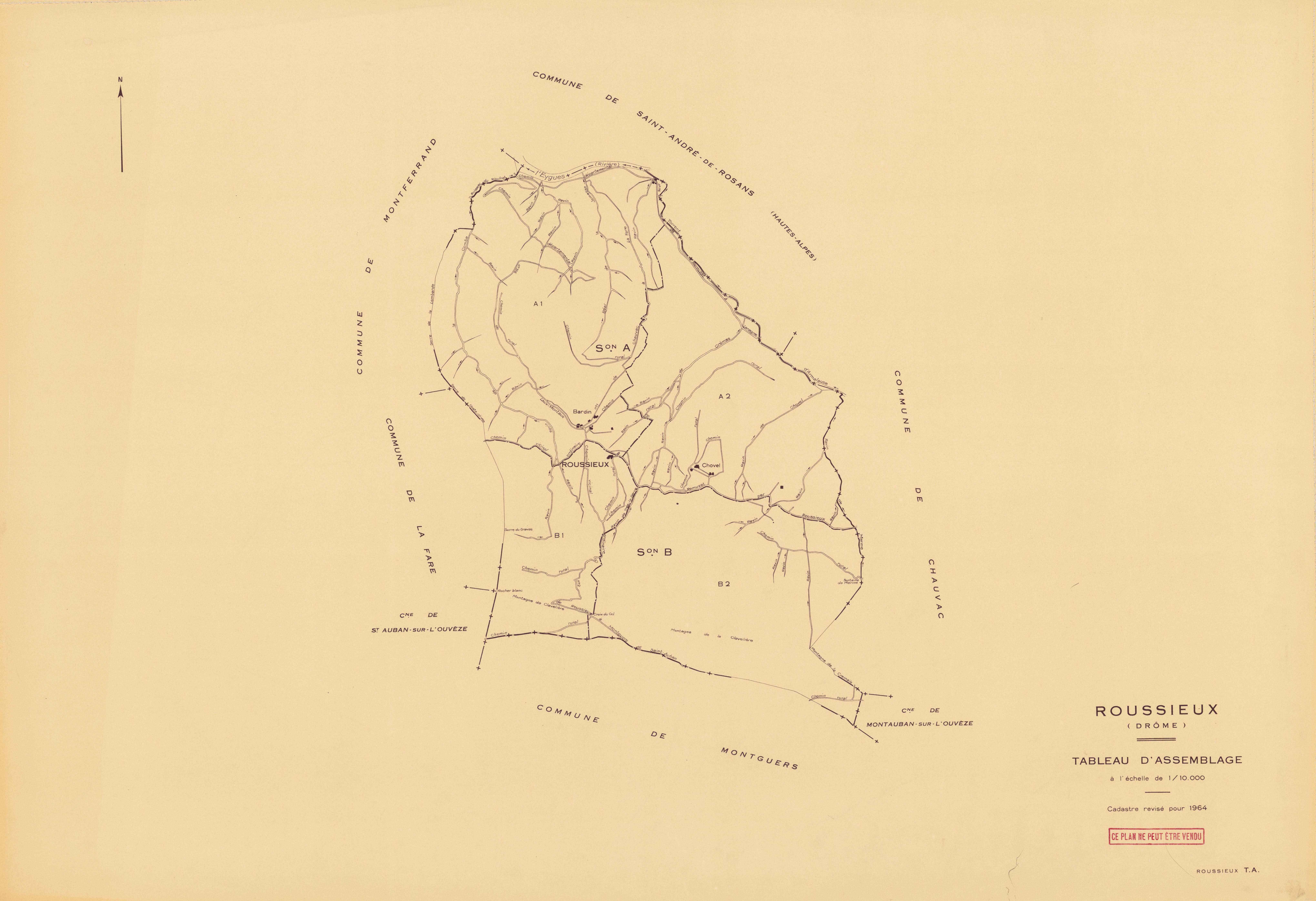 Tableau d'assemblage. 1964.