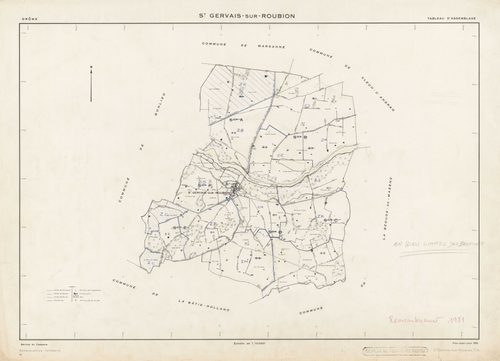 Tableau d'assemblage. 1951-1981.