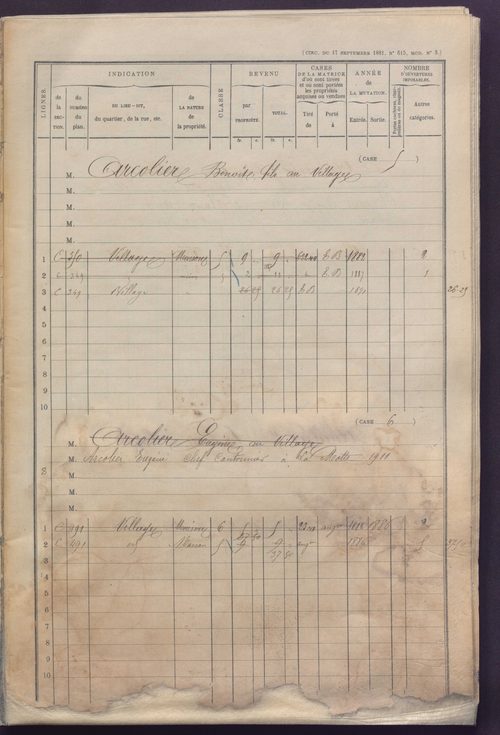Volume 1 : cases 1-248 (31 janvier 1882).