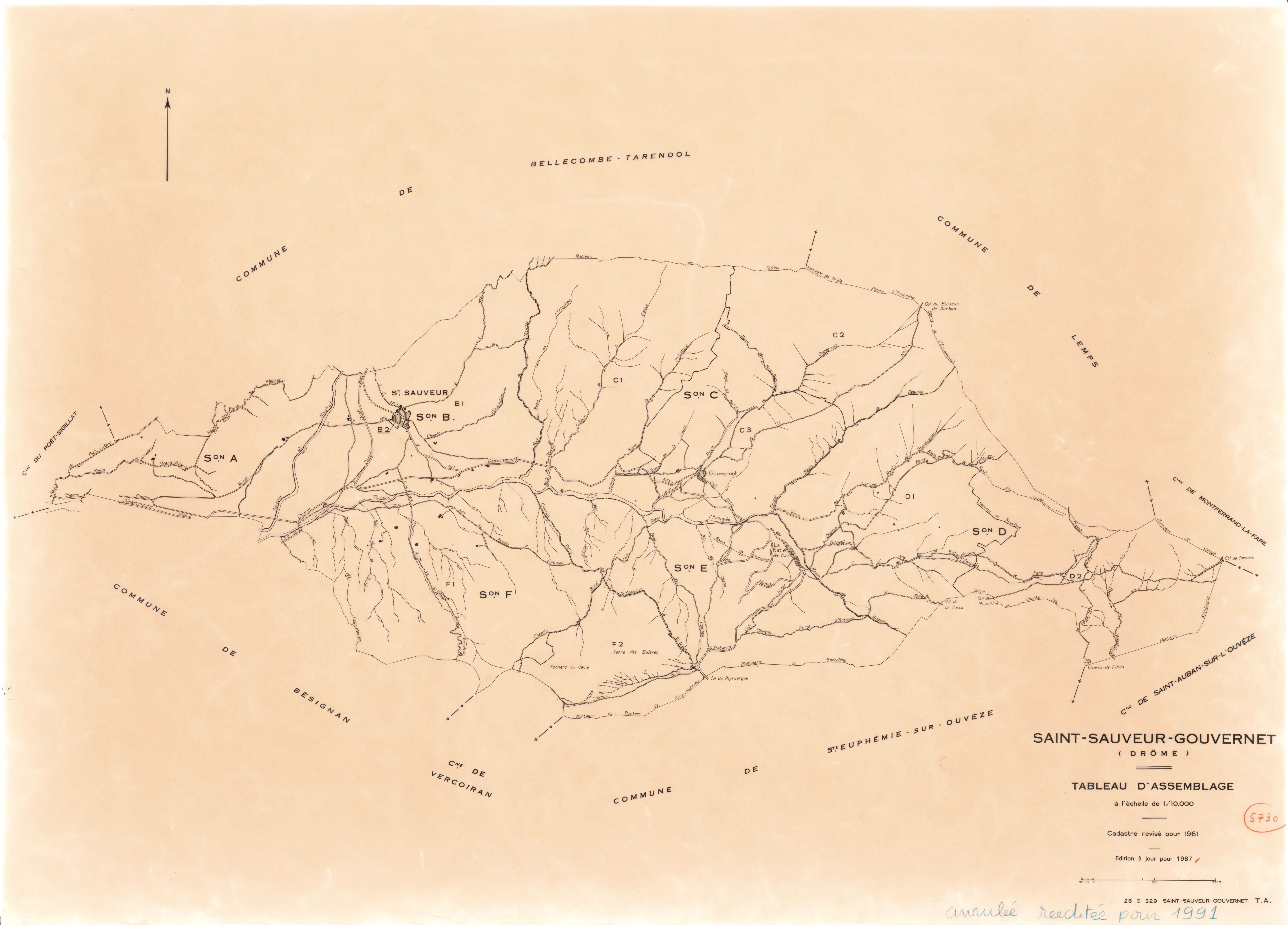 Tableau d'assemblage. 1987-1991.