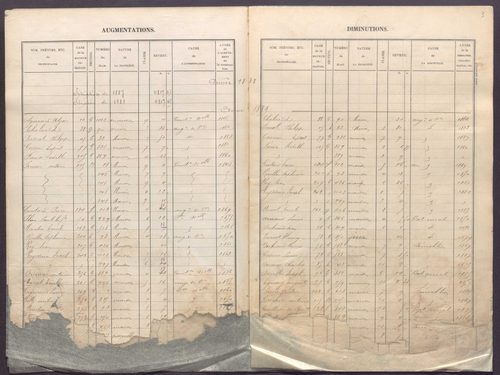 Volume 1 : cases 1-344 (31 décembre 1881).