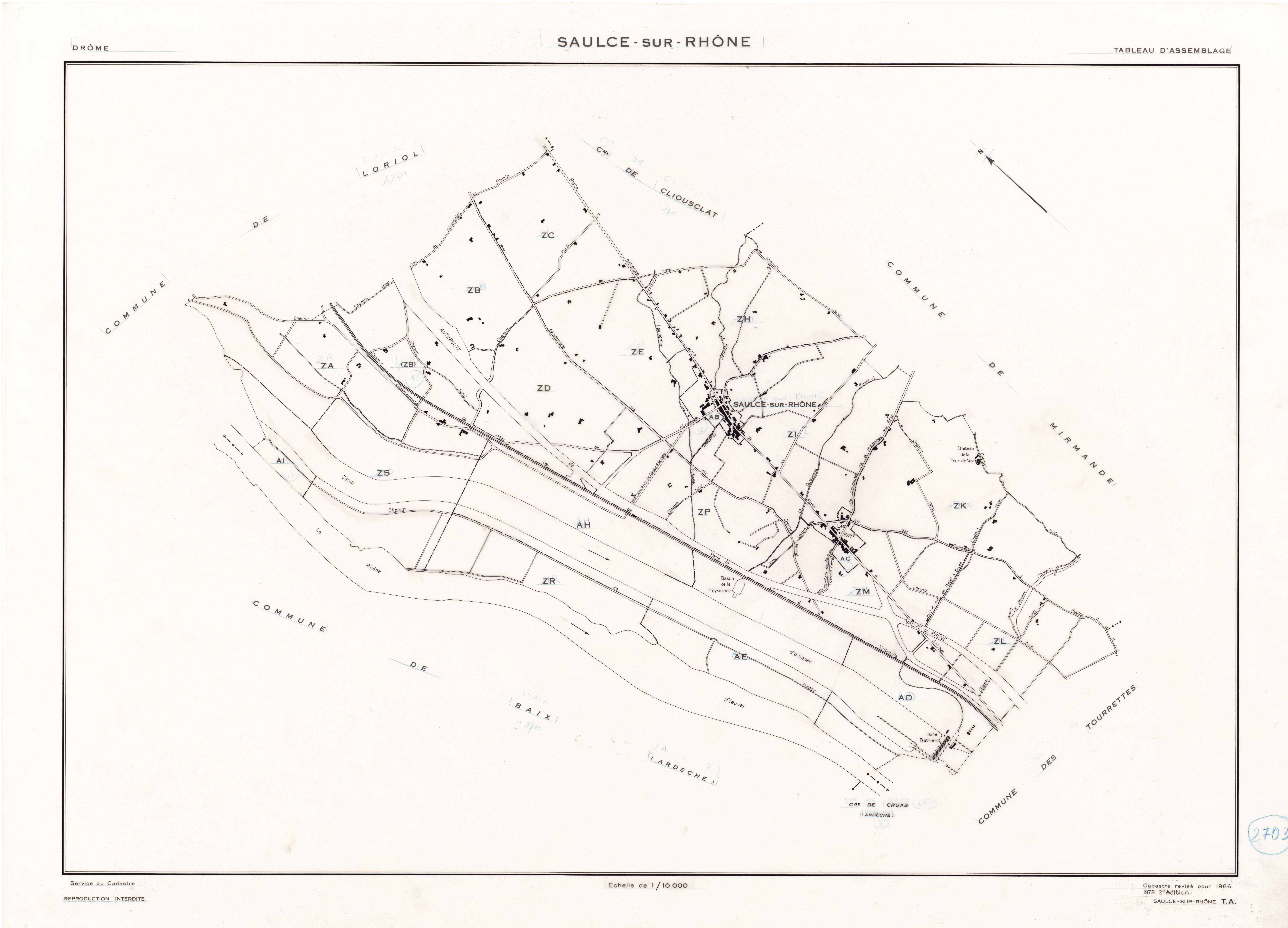 Tableau d'assemblage. 1979.