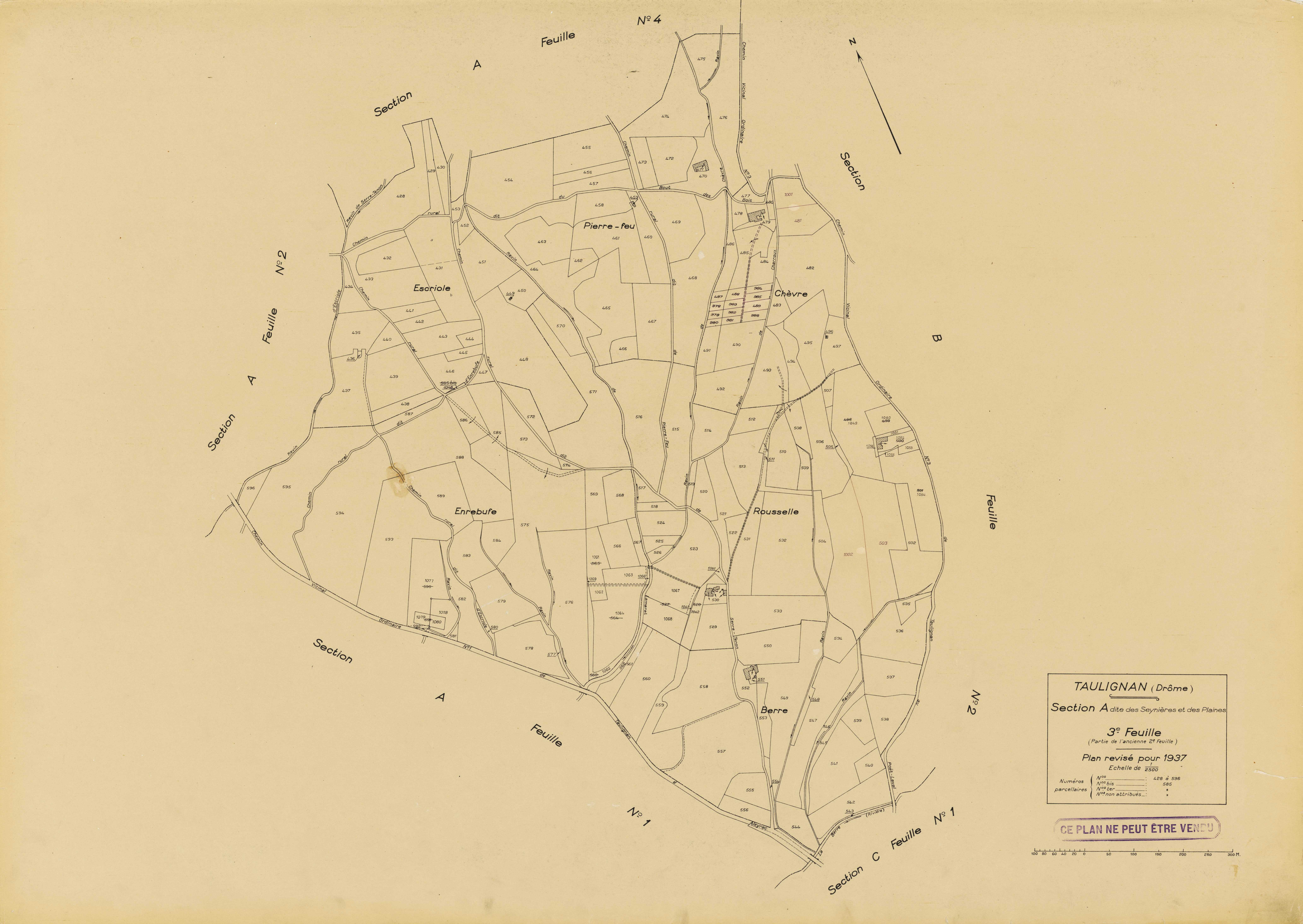 A3, Les Seynières et Plaines. 1937.