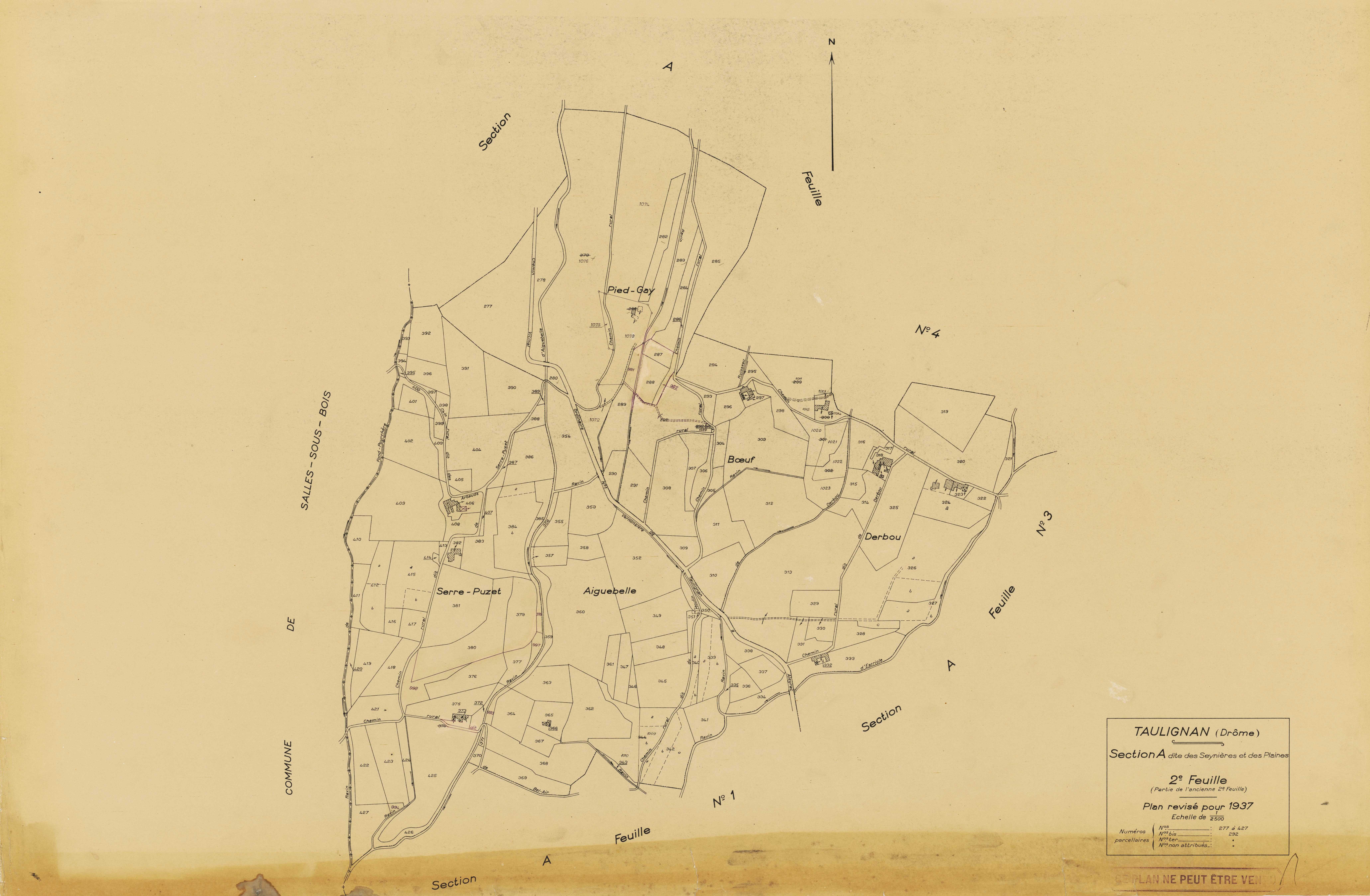 A2, Les Seynières et Plaines. 1937.