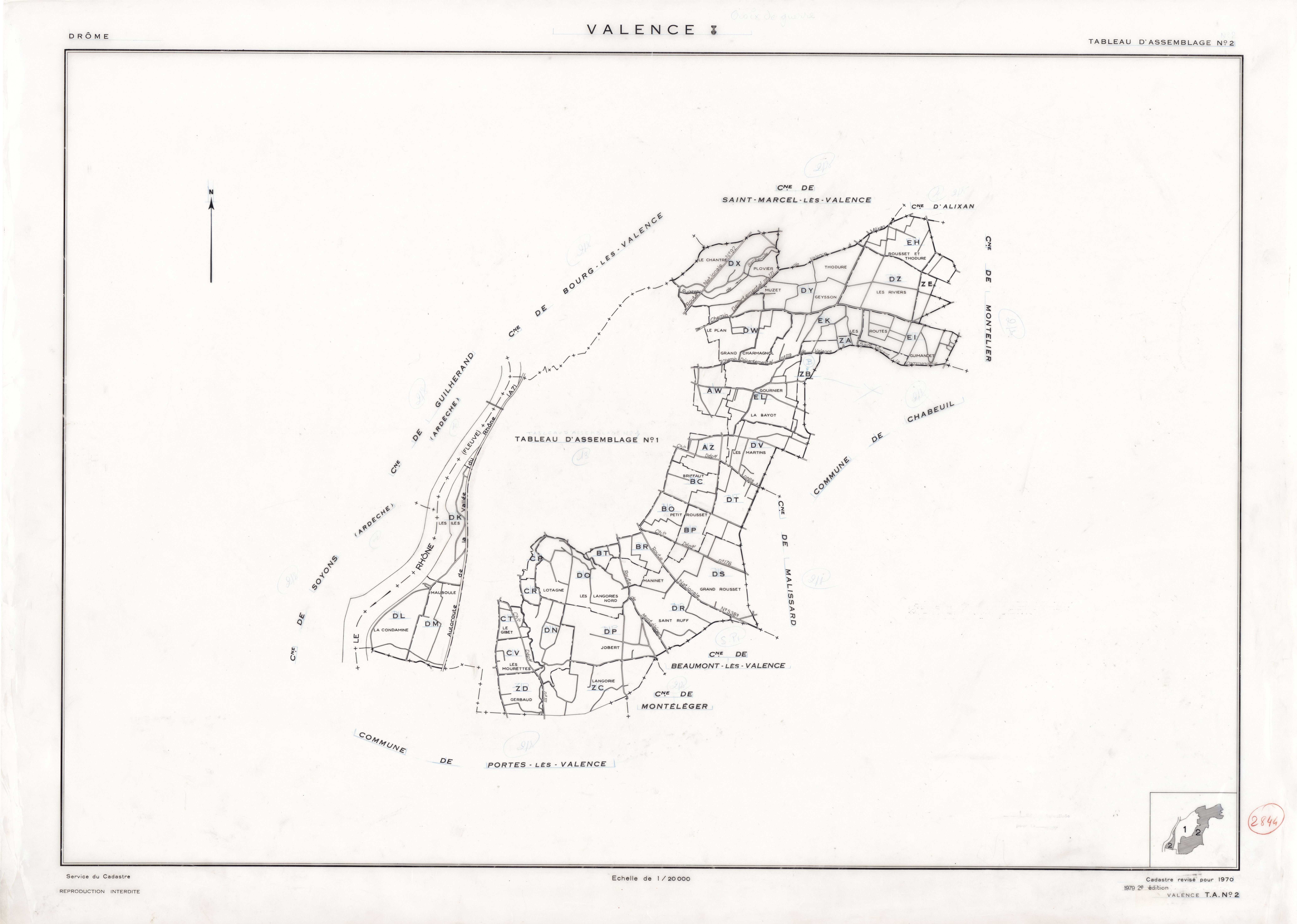 Tableau d'assemblage, feuille 2. 1979.