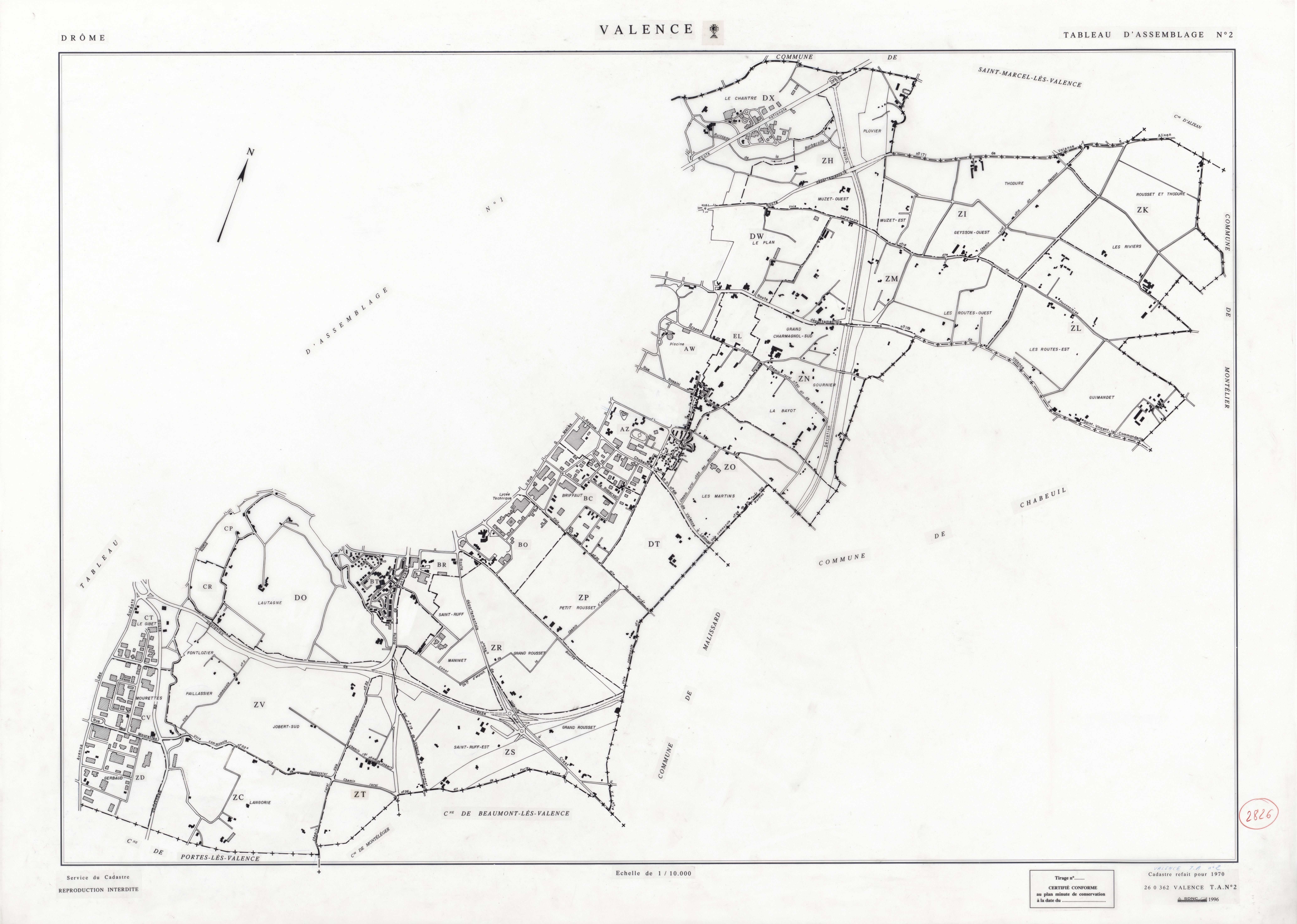 Tableau d'assemblage, feuille 2. 1996.