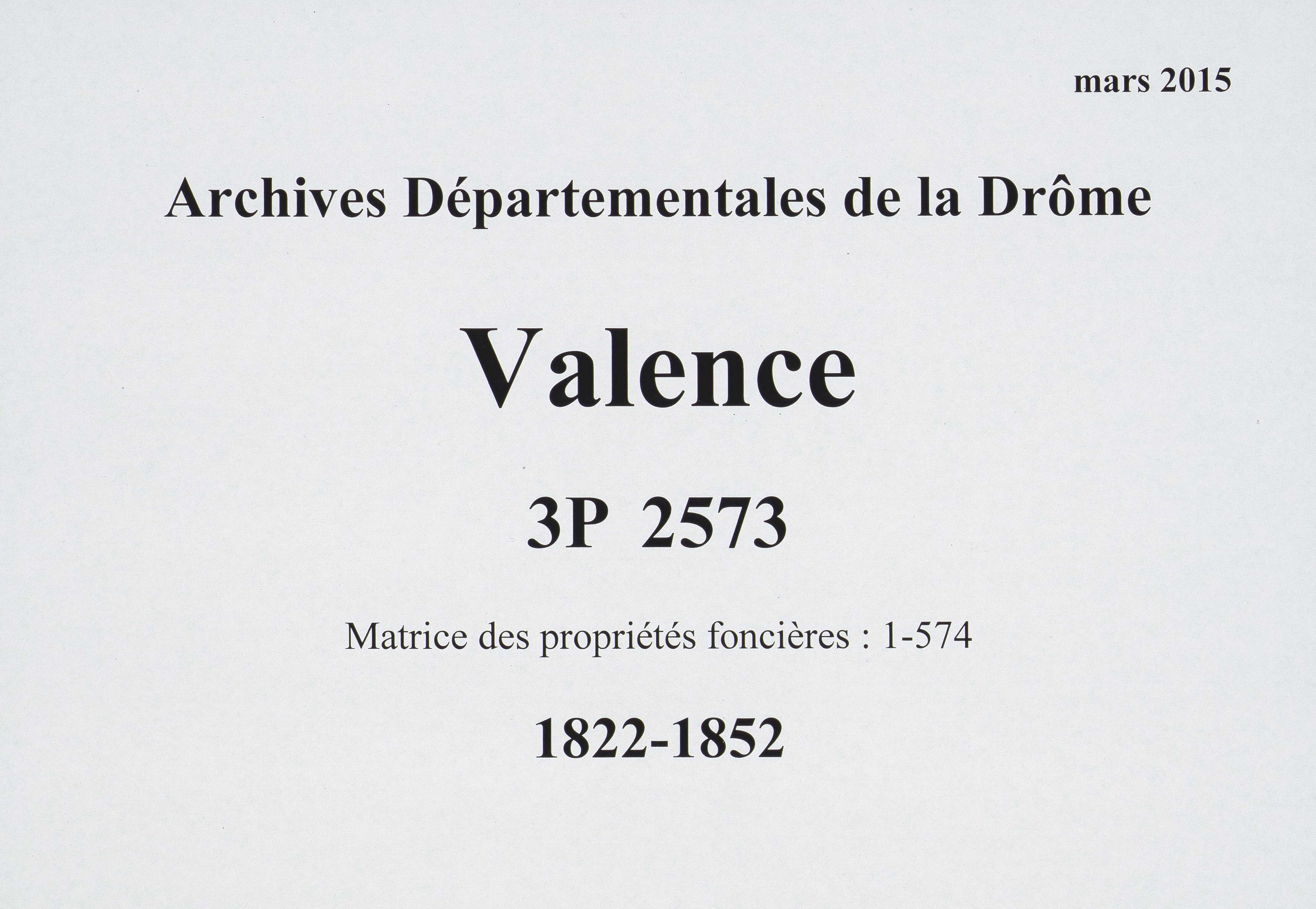 Volume 1 : pages 1-574 (25 septembre 1822).