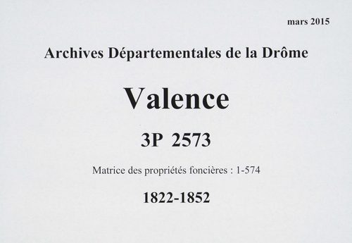 Volume 1 : pages 1-574 (25 septembre 1822).