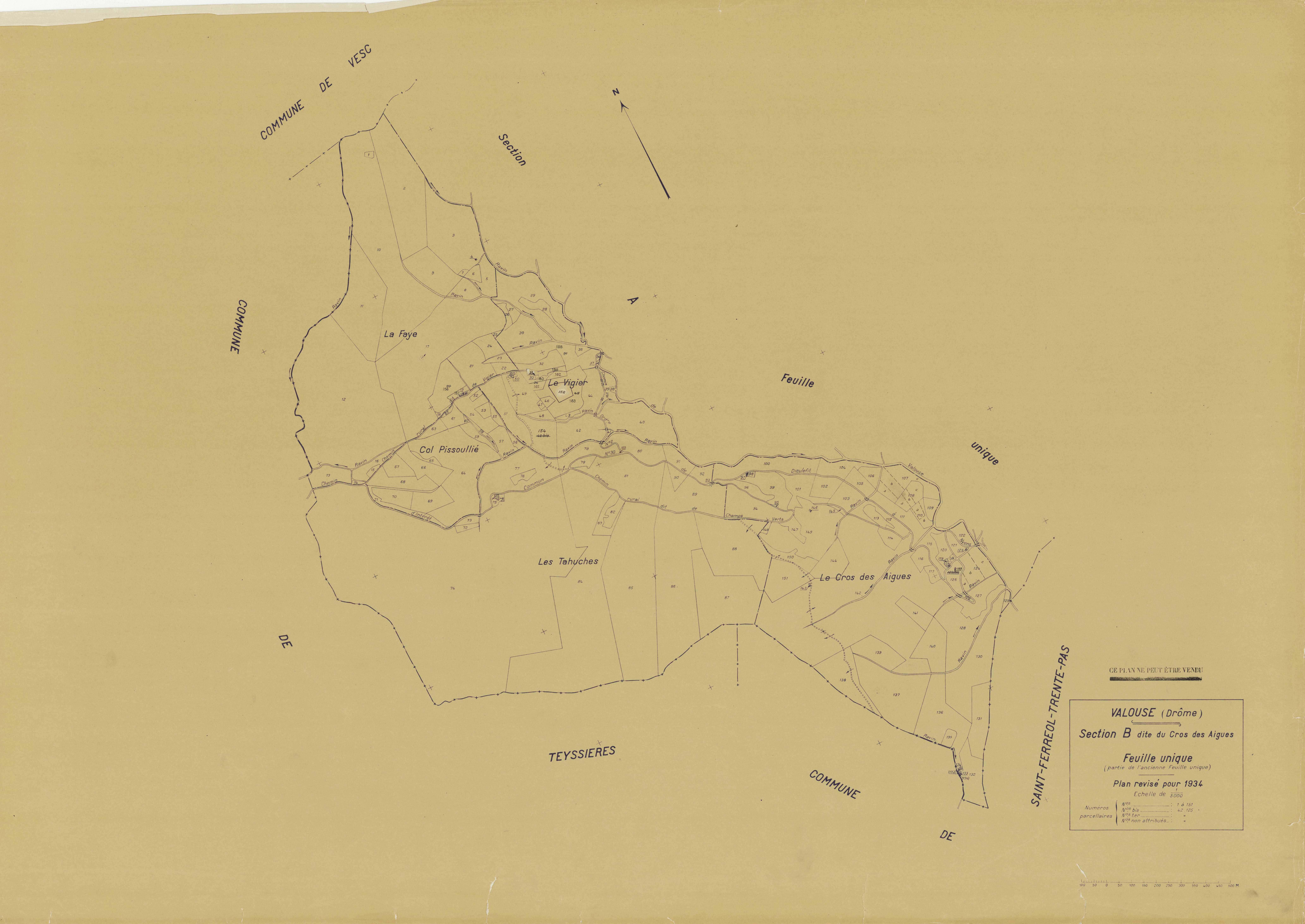 B, Cros des Aigues. 1934.