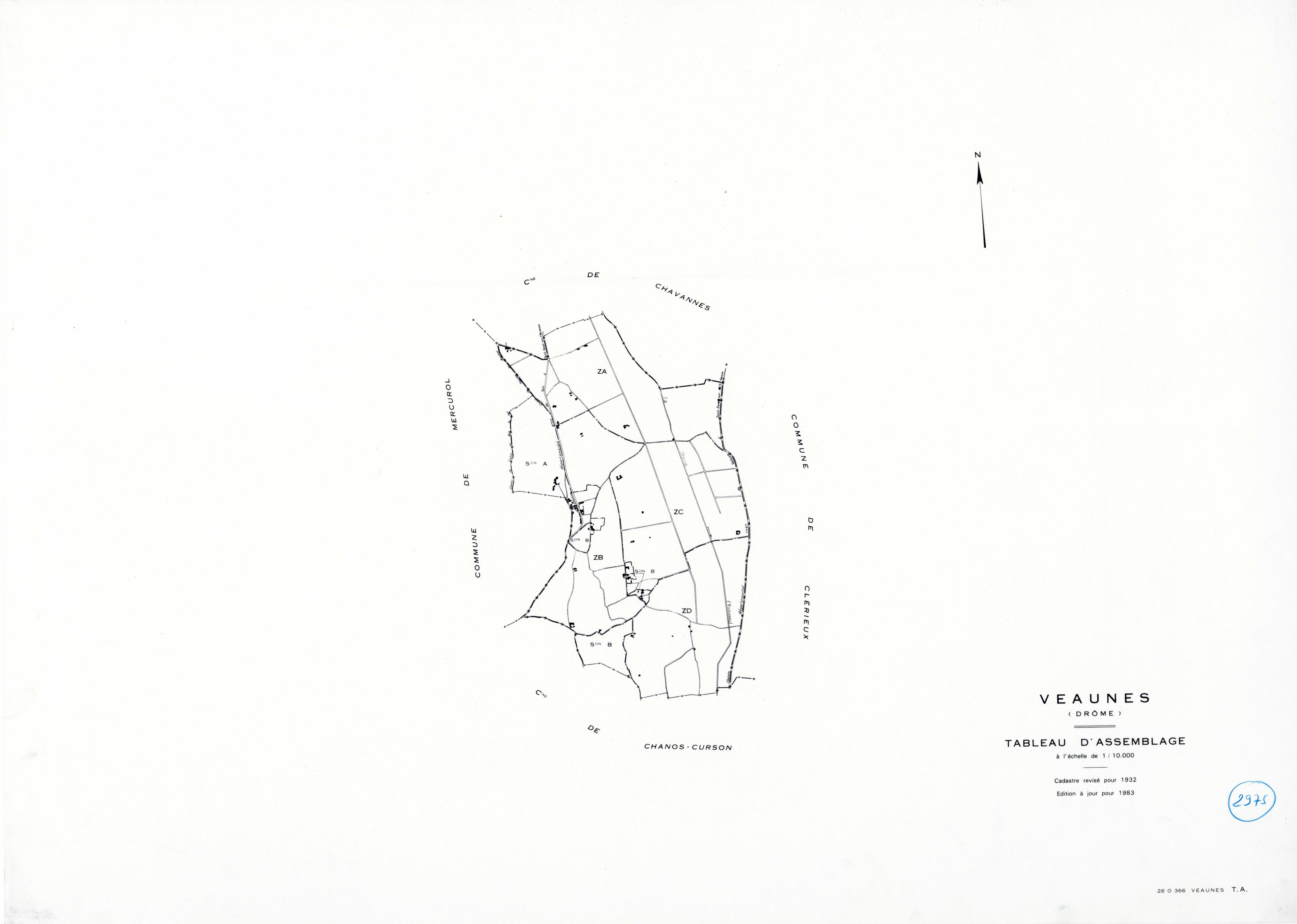 Tableau d'assemblage. 1983.