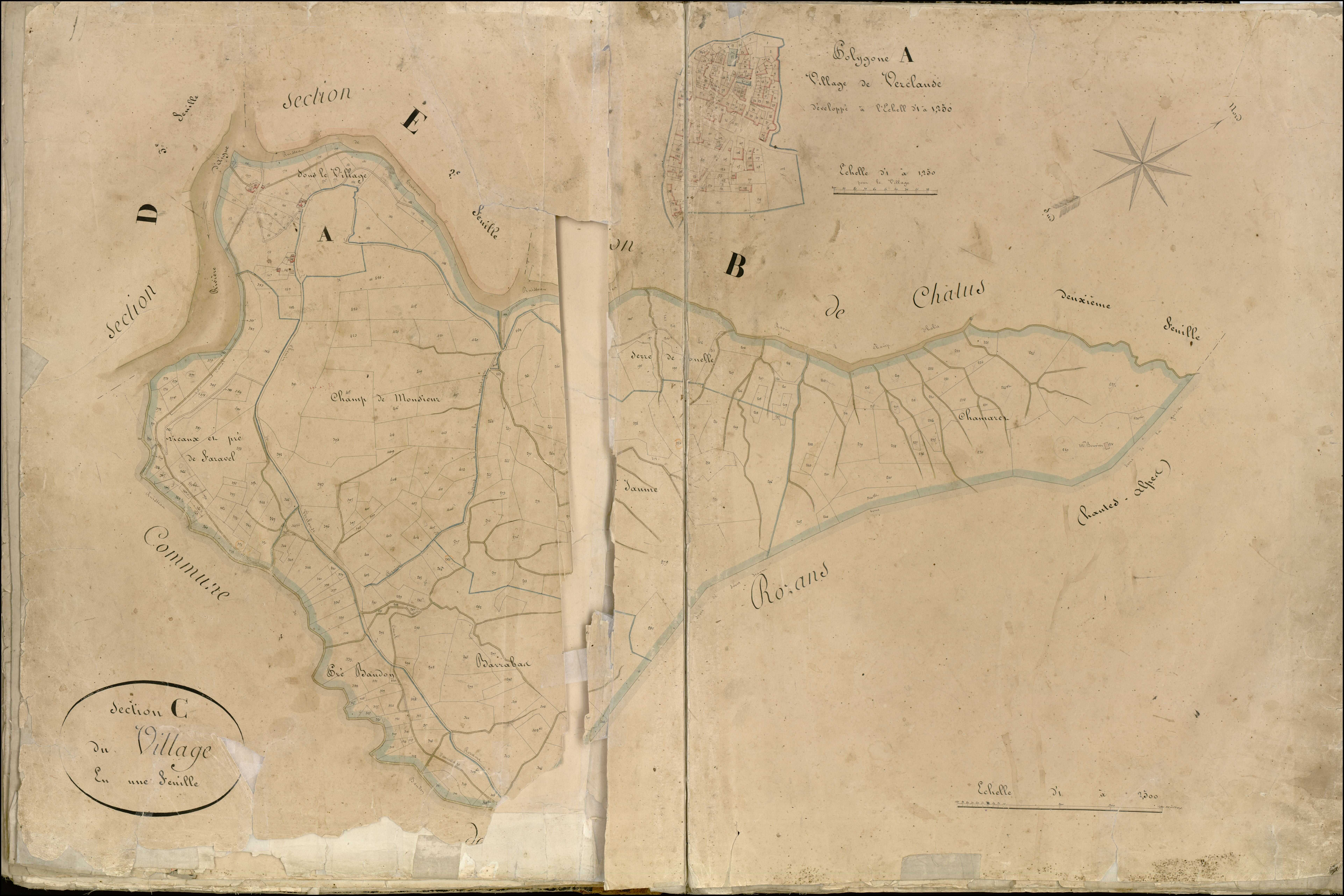 Plan avec des lacunes.