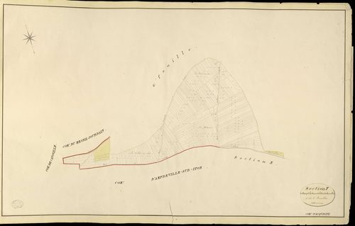 Acquigny. Section F _ des Champs de la Mare et de la Vente du Cornouiller _ 1re de 2 Feuilles