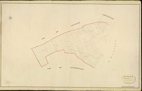 Amfreville-sur-Iton. Section A _ de la Mare hermier _ 1re de 2 Feuilles
