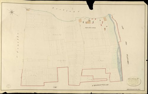 Amfreville-sur-Iton. Section D _ de la Côte des Roulières _ 2e et dernière Feuille