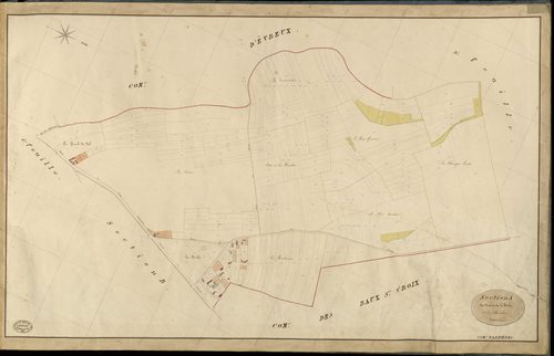 Arnières-sur-Iton. Section A _ des Vaux et de la Forêt _ 2e de 7 Feuilles