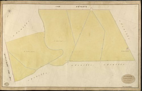 Arnières-sur-Iton. Section A _ des Vaux et de la Forêt _ 3e de 7 Feuilles