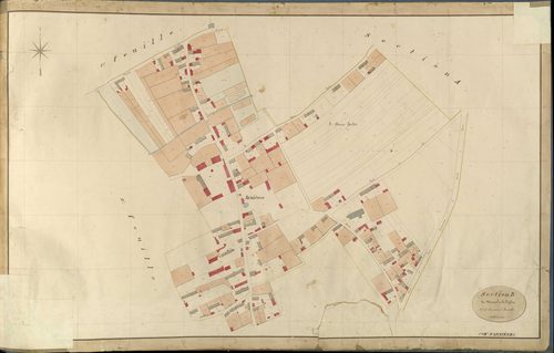 Arnières-sur-Iton. Section B _ du Moussel et de l'Eglise _ 3e et dernière Feuille
