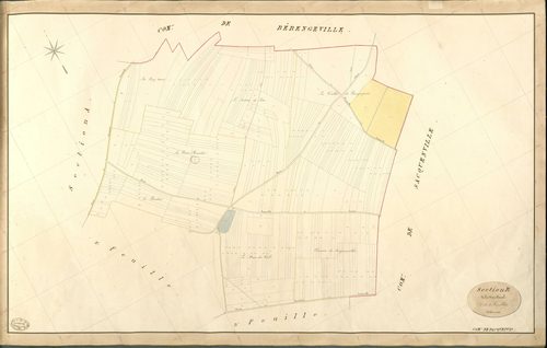 Bacquepuis. Section B _ de la Mare Duval _ 1re de 3 Feuilles