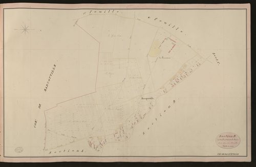Bacqueville. Section B _ du Moulin à Vent et de la Poterie _ 3e et dernière Feuille