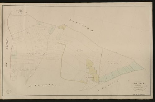 Barre-en-Ouche (La). Section A _ du Saussay _ 1re de 3 Feuilles
