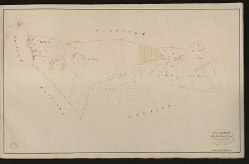 Barre-en-Ouche (La). Section B _ de la Bucailleet du Verger _ 1re de 3 Feuilles