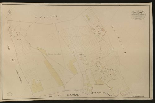 Barre-en-Ouche (La). Section E _ du Bois-Baril et des Gastines _ 1re de 2 Feuilles