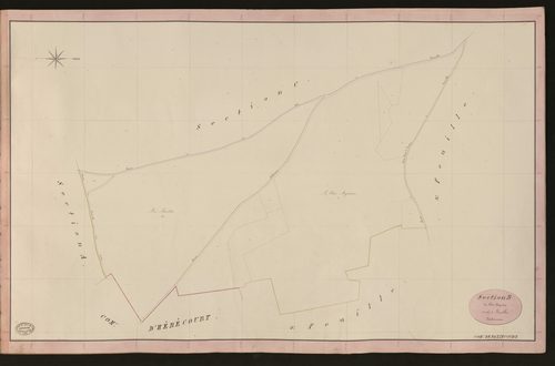 Bazincourt-sur-Epte. Section B _ du Clos Arquain _ 1re de 3 Feuilles