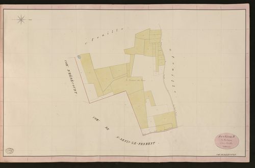 Bazincourt-sur-Epte. Section B _ du Clos Arquain _ 2e de 3 Feuilles