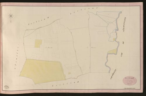 Bazincourt-sur-Epte. Section D _ de la Navette _ 1re de 2 Feuilles