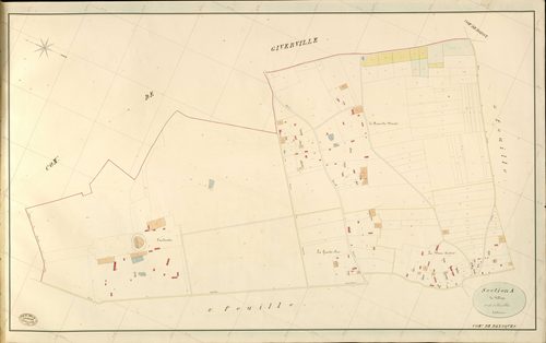 Bazoques. Section A _ du Village _ 1re de 3 Feuilles