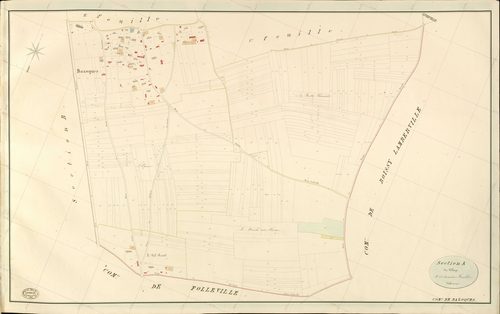 Bazoques. Section A _ du Village _ 3e et dernière Feuille