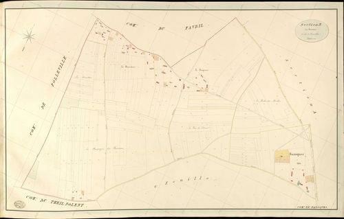 Bazoques. Section B _ des Buissons _ 1re de 2 Feuilles