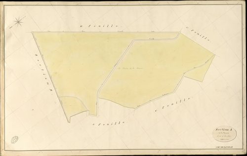 Beaubray. Section A _ de la Verrerie _ 3e de 5 Feuilles