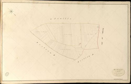 Beaubray. Section C _ du Colombier _ 1re de 2 Feuilles